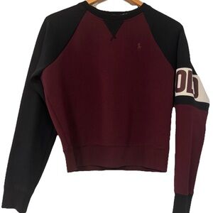 Women’s Polo Ralph Lauren Double-Knit Tech Spell Out Sweatshirt Small NWOT